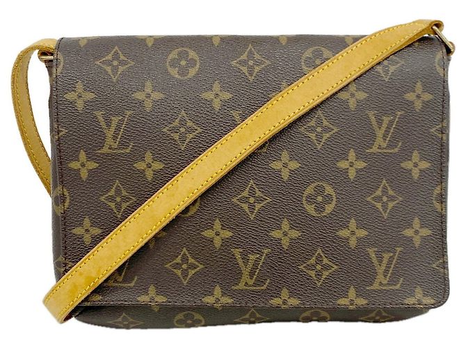 Borsa a tracolla Louis Vuitton Monogram Musette Tango Marrone