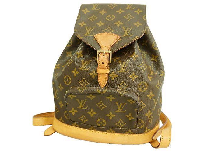 Mochila Louis Vuitton Monogram Montsouris MM Marrom