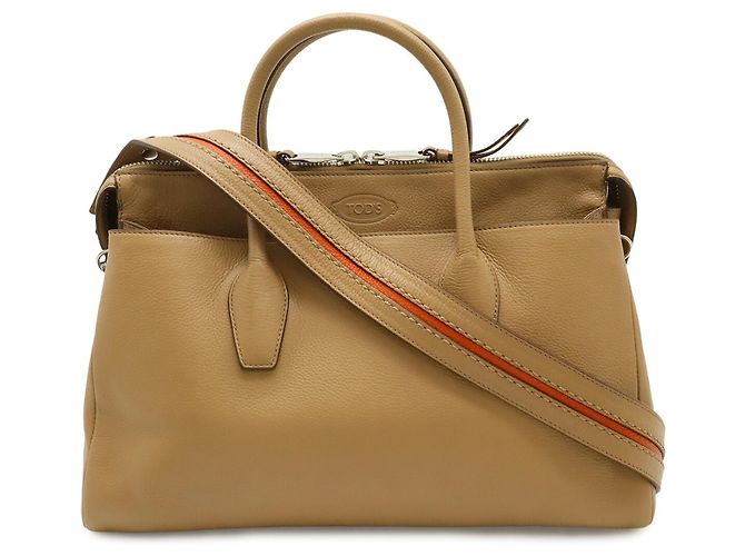Saco Tote Tod's em couro bege
