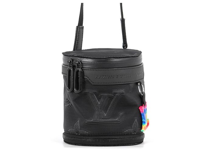 Polochon Louis Vuitton Monogram Shoulder Bag Black