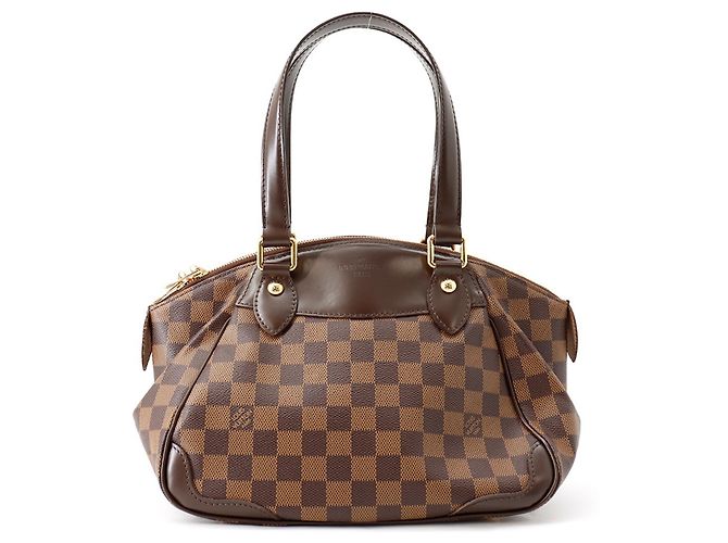 Bolsa Louis Vuitton Damier Ebene Verona PM Vermelho