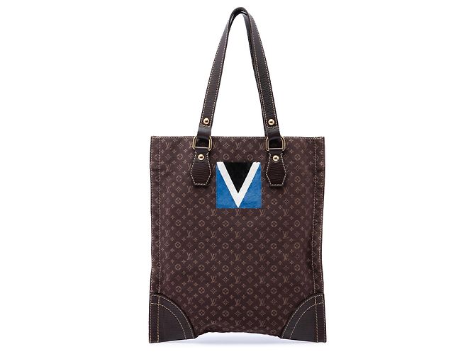Louis Vuitton Brown Monogram Mini Lin Cabas Tanger Marron