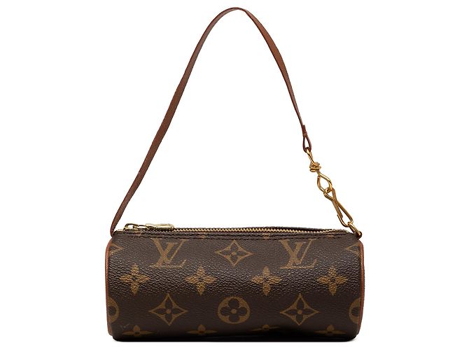 Louis Vuitton Brown Monogram Papillon Pochette Marrone