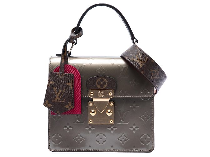 Louis Vuitton Brown Monogram Vernis Spring Street Marron Bronze