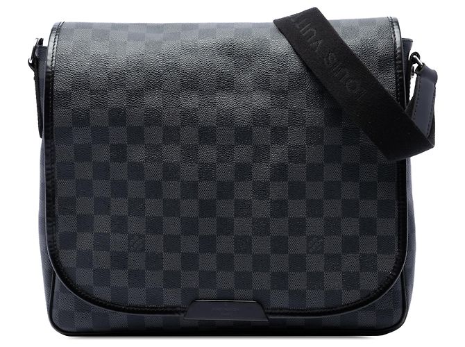 Louis Vuitton Black Damier Graphite Daniel MM Nero