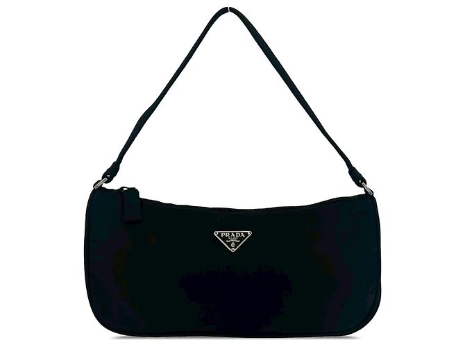 Pochette Prada in Tessuto Nero