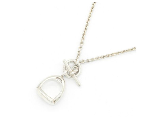 Hermès Collier Etrier Hermes en argent sterling Argenté