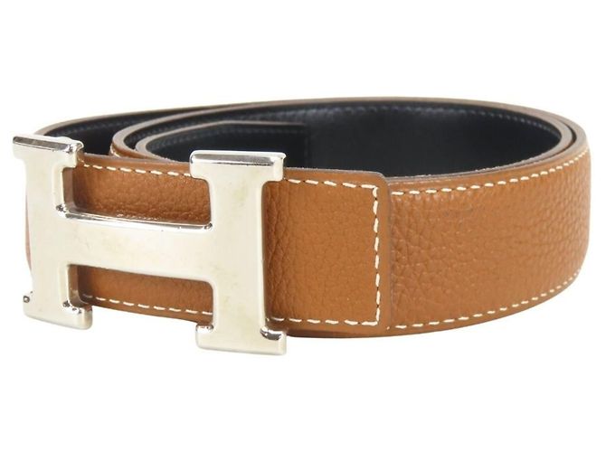Hermès Hermes Constance 80 Gürtel Schwarz Golden