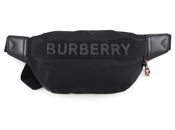Borsa a tracolla Burberry in nylon nero