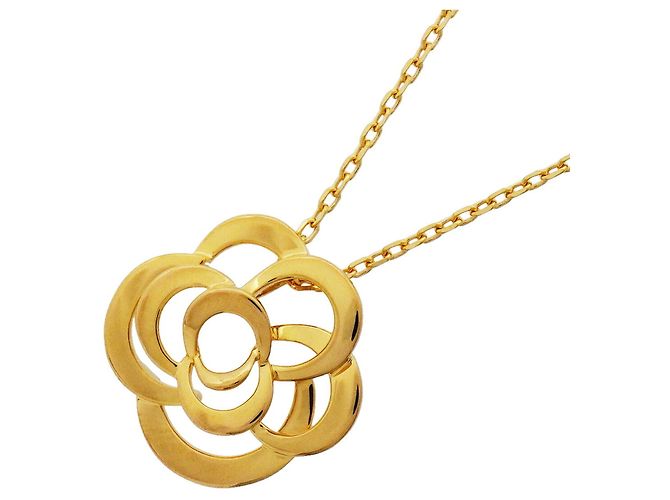 Collar Chanel Camélia en oro amarillo de 18K