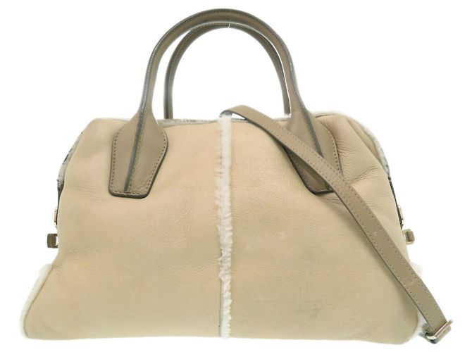 Tod's D Styling 2-Wege-Handtasche Beige Grau