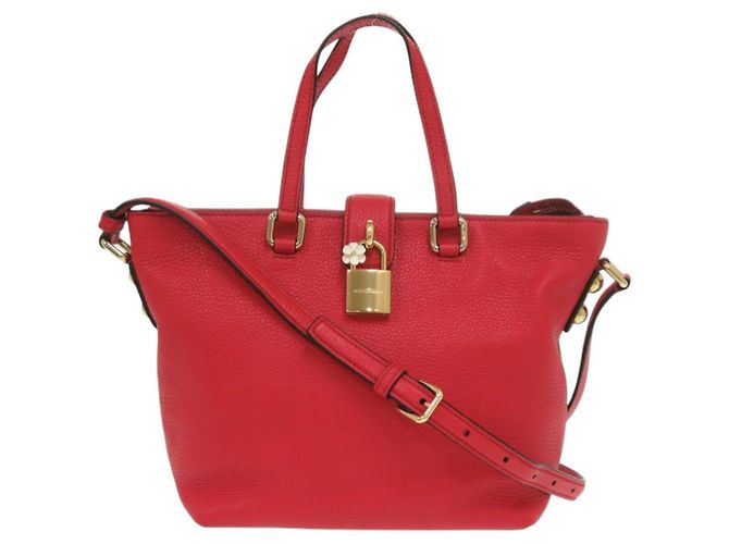 Bolsa de ombro Dolce & Gabbana em couro vermelho