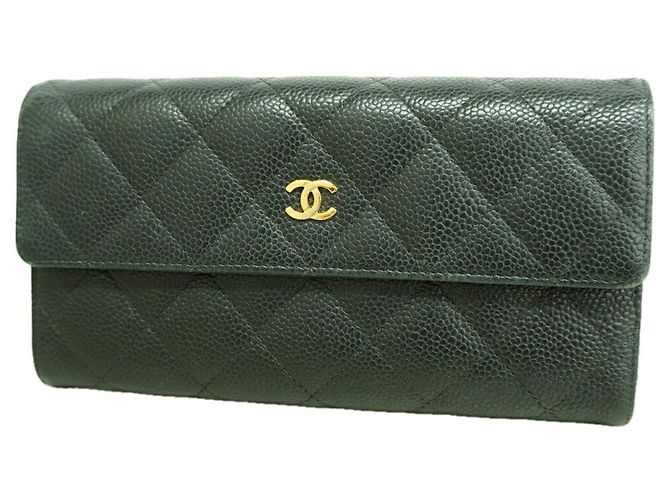Portafoglio lungo Chanel Matelassé Nero
