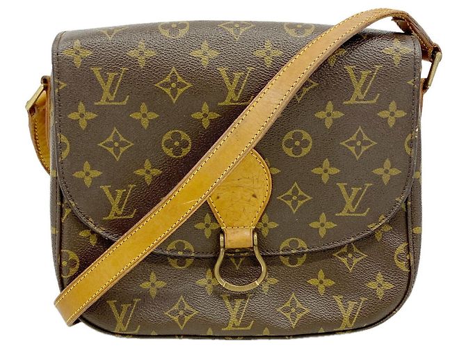Borsa a tracolla Louis Vuitton Monogram Saint Cloud GM Marrone