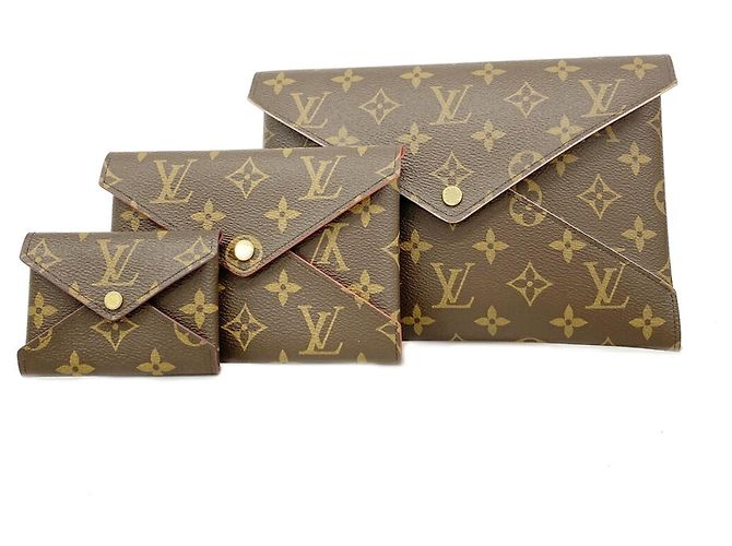 Louis Vuitton Monogram Pochette Kirigami Tasche Braun