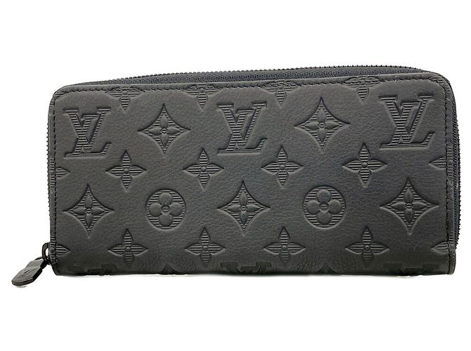 Louis Vuitton Monogram Shadow Zippy Wallet in Black