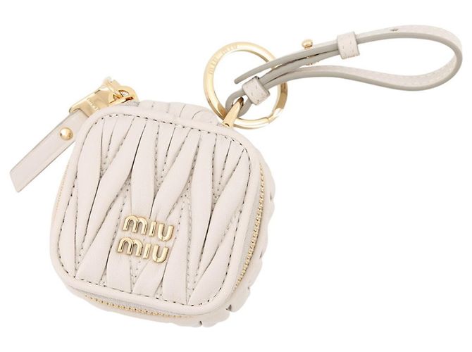 Charm per borsa Miu Miu in pelle Matelassé Beige