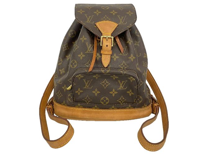 Louis Vuitton Monogram Montsouris MM Backpack Brown