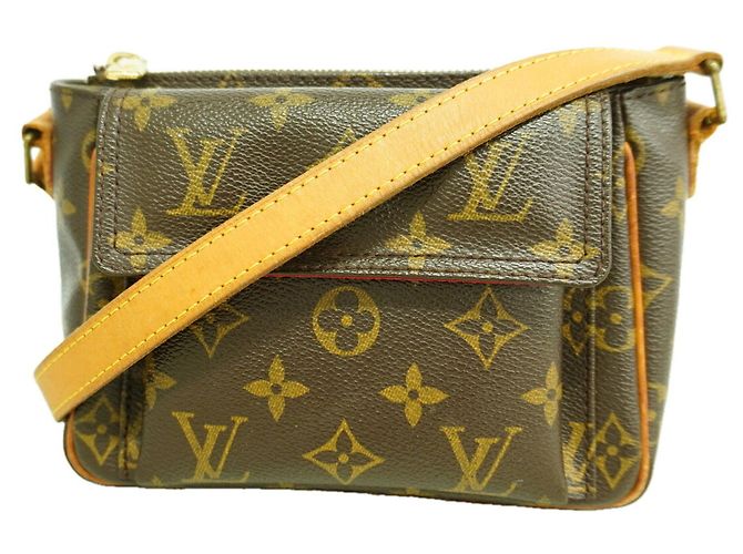 Bolsa de Ombro Louis Vuitton Monogram Vivacite PM Marrom