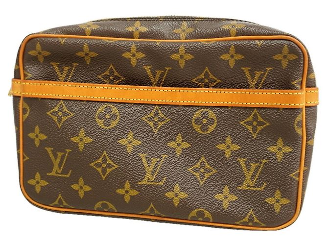 Borsa a pochette Louis Vuitton Monogram Compiegne 23 Marrone