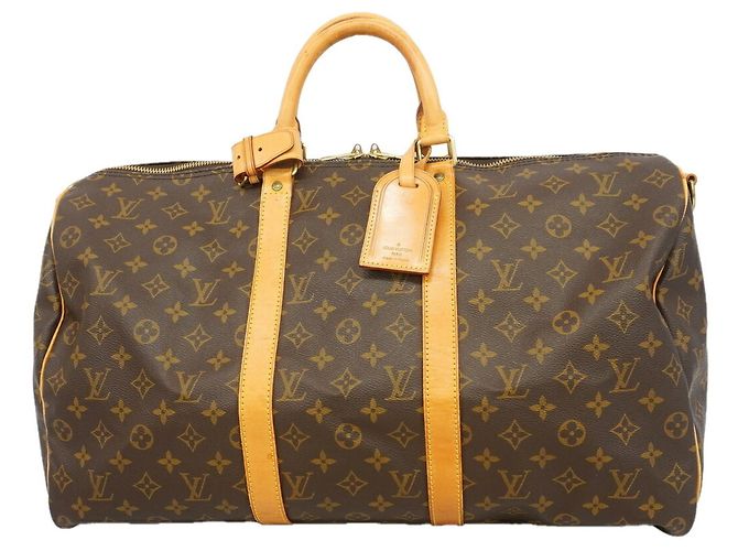 Keepall Borsa Boston Louis Vuitton Marrone