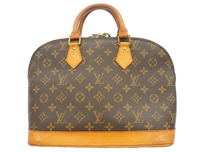 Bolso de mano Louis Vuitton Alma Monogram M51130 Castaño