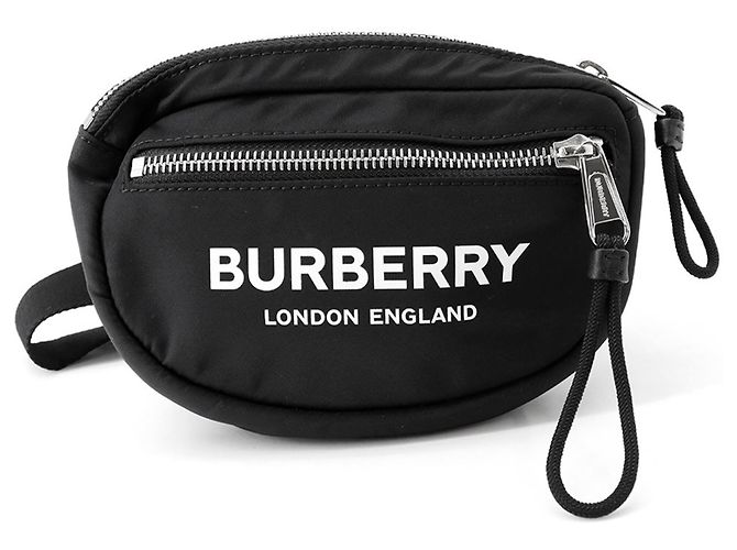 Borsa a tracolla Burberry in nylon nero