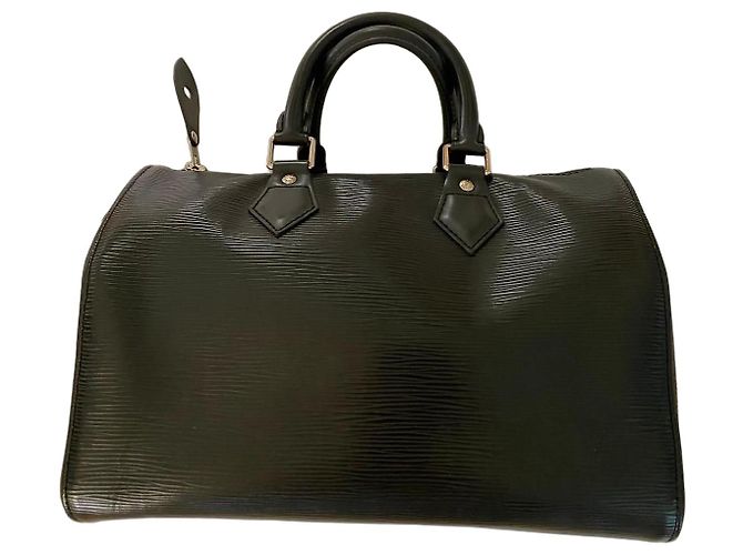 Borsa Louis Vuitton Speedy 30 pelle Epi nera Nero