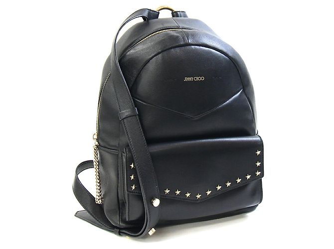Jimmy Choo Cassie Star Studded Backpack Black