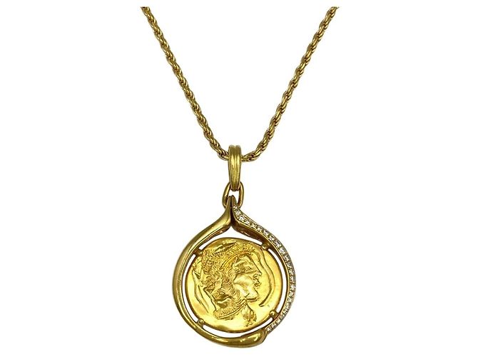 Collar con colgante de moneda Piaget Hans Erni