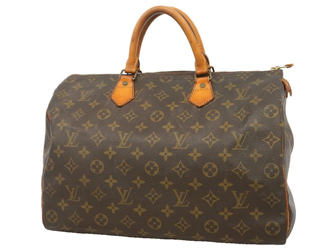 Borsa Louis Vuitton Monogram Speedy 35 Marrone