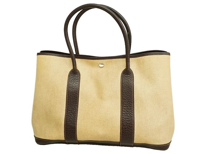Hermès Sac Cabas Hermes Garden PM Marron