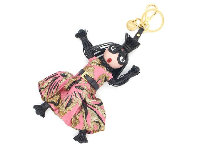 Porte-clés Prada Jasmine 1TL171 Noir Rose