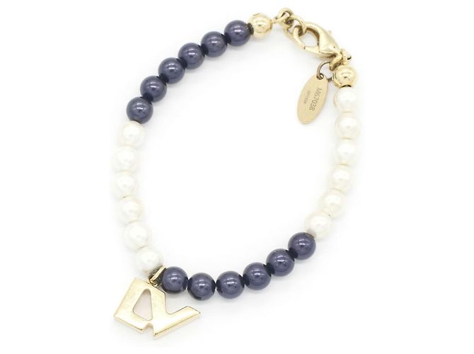Louis Vuitton Billie Charm Armband Weiß Lila