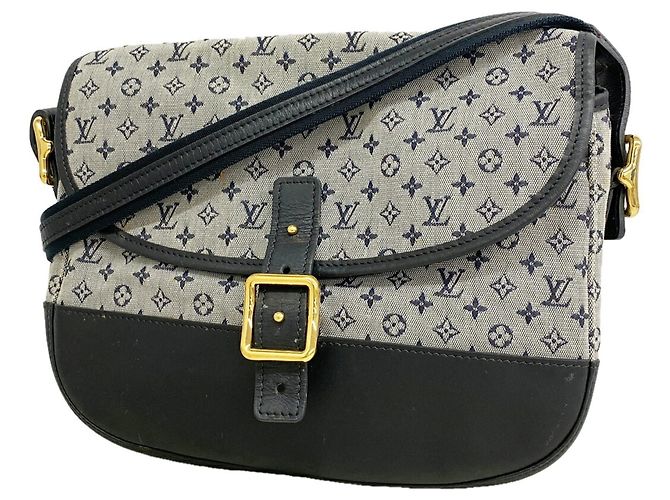 Bolsa de Ombro Louis Vuitton Monogram Mini Bérangeur Azul
