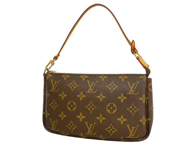 Louis Vuitton Monogram Pochette Accessoires Castaño