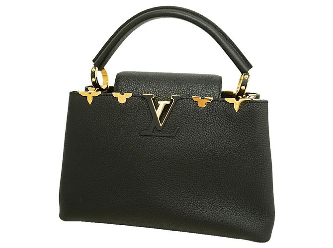 Borsa Louis Vuitton Capucines MM Nero