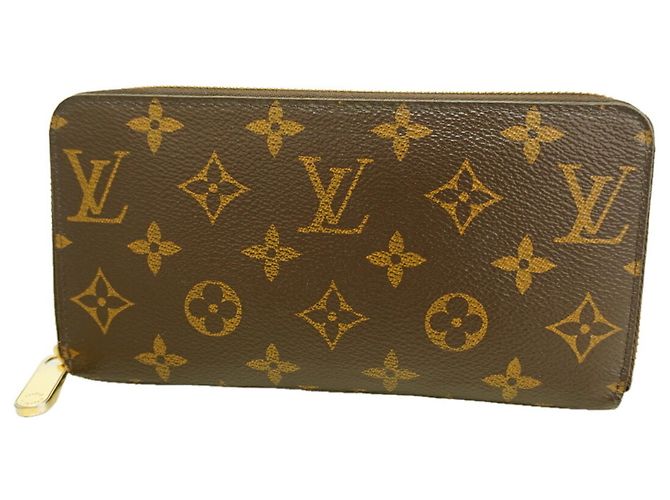 Louis Vuitton Monogram Zippy Wallet Brown