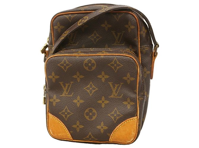 Louis Vuitton Monogram Amazon Schultertasche Braun