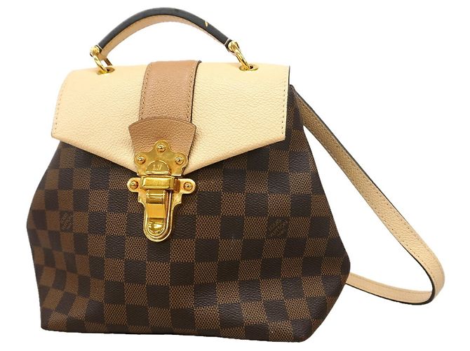 Louis Vuitton Damier Clapton Backpack N42259 Cream Damier ebene