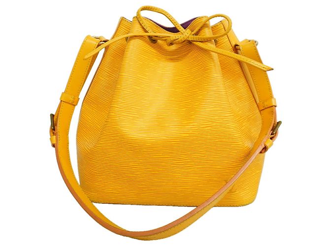 Noe Borsa a tracolla Louis Vuitton Epi Petit Noé Giallo