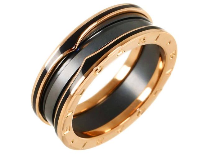 Bulgari Bvlgari B.zero1 Ring mit 2 Bändern Schwarz Pink