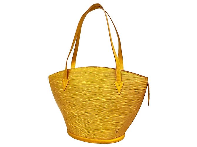 Borsa a tracolla Louis Vuitton Epi Saint Jacques Giallo