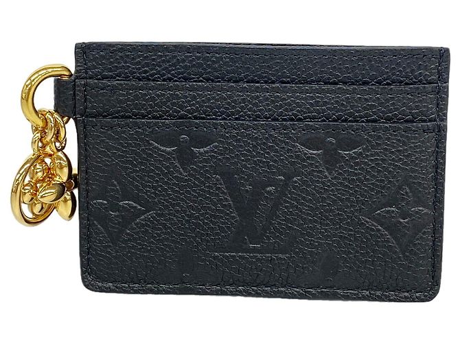 Louis Vuitton Monogram Empreinte Card Case Preto