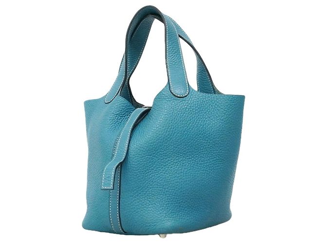 Hermès Sac à main Hermes Picotin PM Bleu