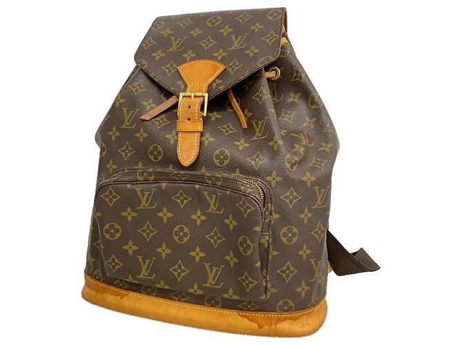 Zaino Louis Vuitton Monogram Montsouris GM Marrone