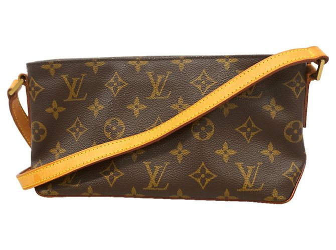 Borsa a tracolla Louis Vuitton Monogram Trotteur Marrone