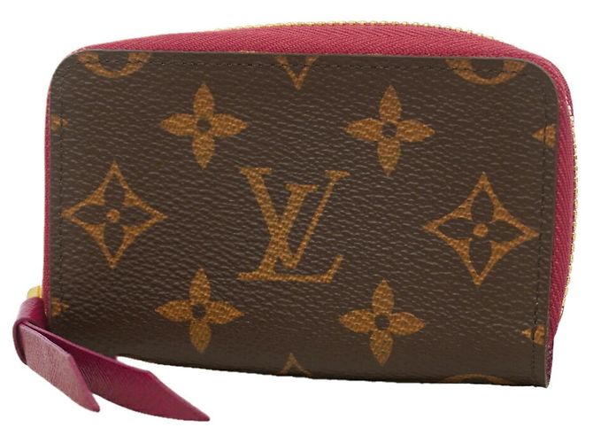 Louis Vuitton Monogram Multicarts Wallet/Coin Case Brown Fuschia