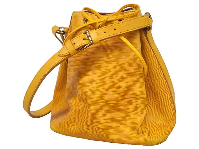 Noe Borsa a tracolla Louis Vuitton Epi Petit Noé Giallo