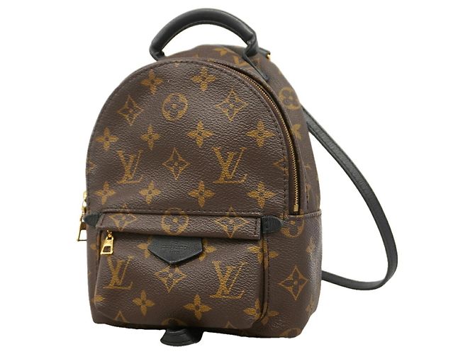 Mochila MINI Palm Springs Monogram Louis Vuitton Marrom